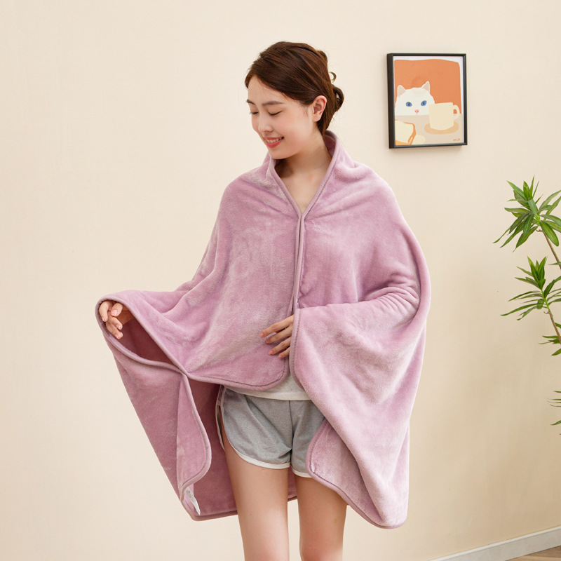 Home Textiles Europe - Плед-шаль из фланели 100x140 см, однотонный,