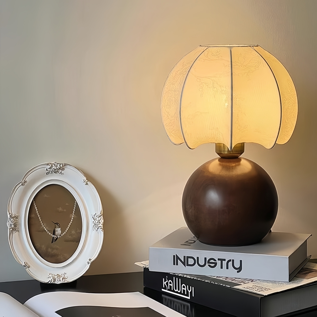 Home Textiles And Decor - Винтажная настольная лампа с цветочным узором,
