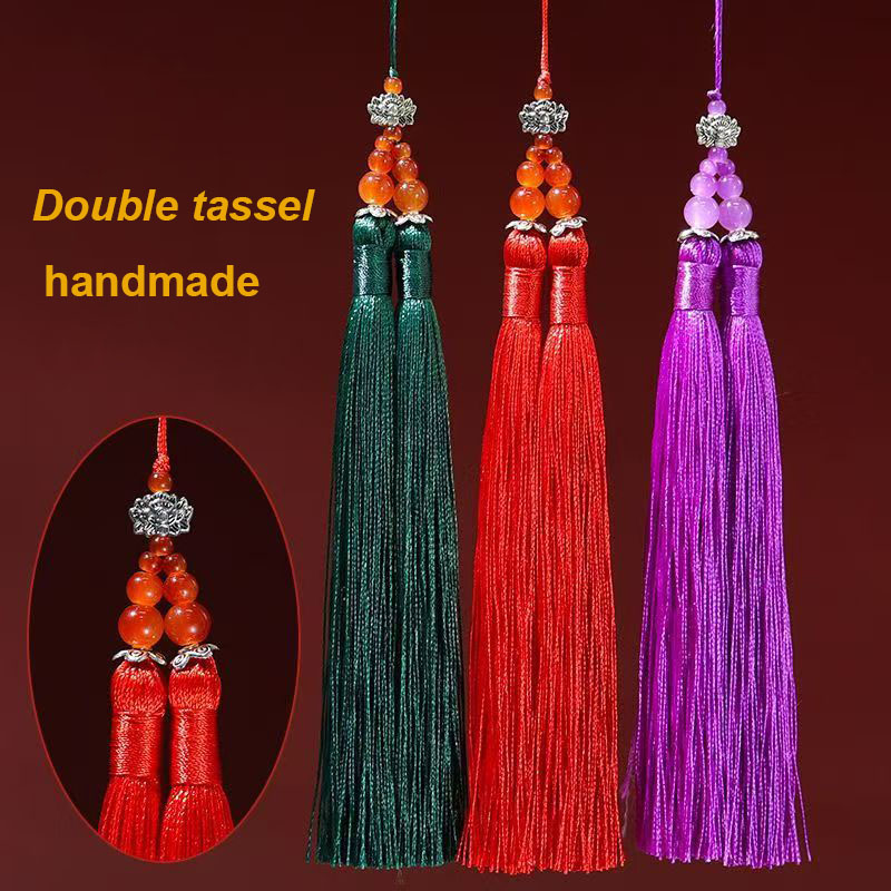 Home Textiles Suppliers - 1/2 шт. 15 см Двойные кисточки-подвески