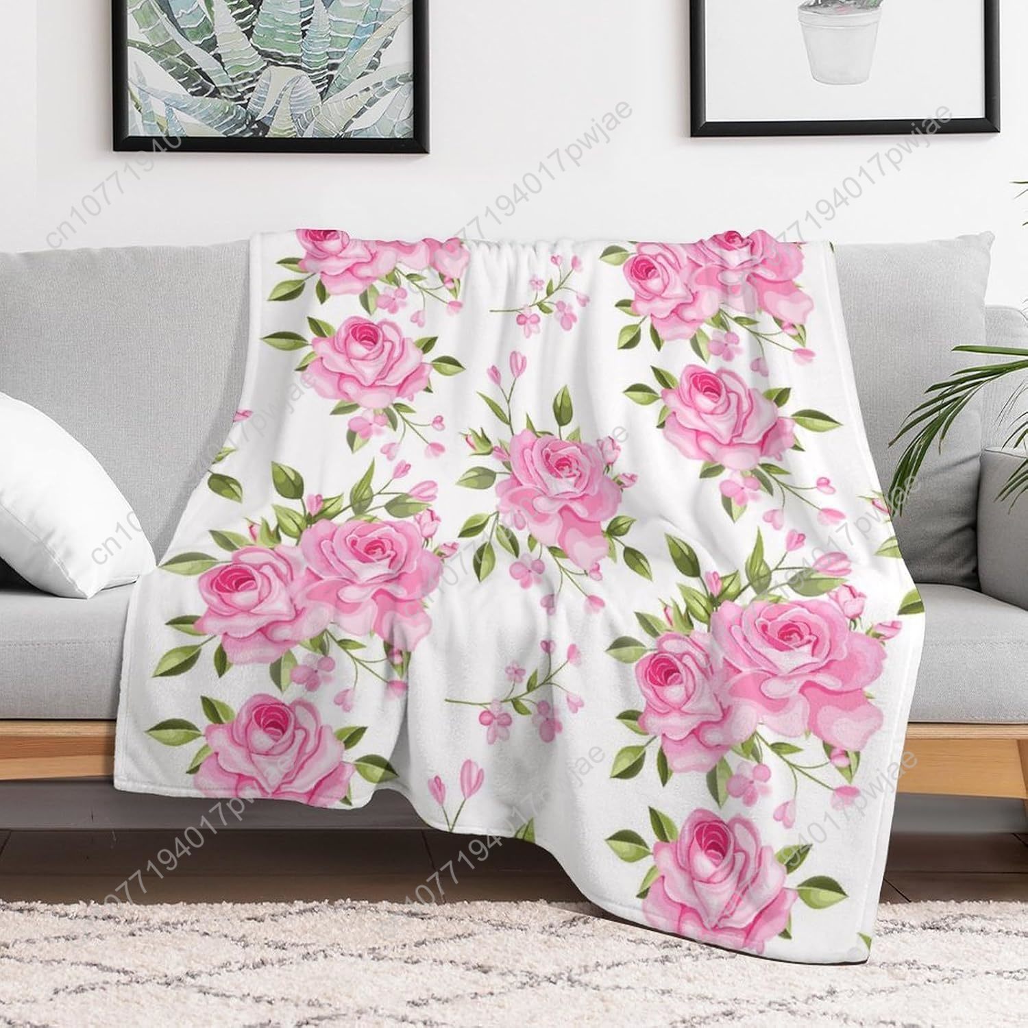 Одеяло с розовым цветком, цвет – обзор и цена Home Textiles And Decor